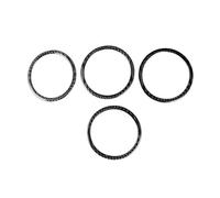 XEBRAD 4 pezzi porta auto audio copertura altoparlante anello trim adesivi telaio in fibra di carbonio F25 X3/F26 X4/F07 5GT Rivestimento per altoparlanti auto