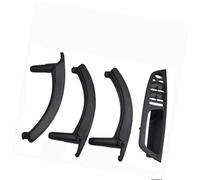 XEBRAD 4 pezzi set LHD RHD struttura in fibra di carbonio auto sinistra destra interna porta maniglia rivestimento, for BMW, E70 E71 X5 X6 Maniglia per pannello porta interno auto(RHD-Black-Hige)