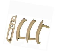XEBRAD 4 pezzi set LHD RHD struttura in fibra di carbonio auto sinistra destra interna porta maniglia rivestimento, for BMW, E70 E71 X5 X6 Maniglia per pannello porta interno auto(RHD-Beige-Hige)