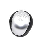 XEBRAD 5 6 velocità in pelle for auto leva del pomello del cambio for auto, for Hyundai, IX35 2012 2013 2014 2015 2016, for Kia, Cerato 2 Copertura cuffia cambio(BLACK 5 speed silver)