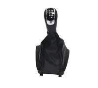 XEBRAD 5 Copri bagagliaio con cuffia pomello cambio manuale for auto a 6 velocità, for Skoda, for Superb II 2008-2012 Yeti 2009-2012 Copertura cuffia cambio(BLACK 6 speed set)