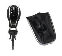 XEBRAD 5 Pomello cambio a 6 velocità Copri bagagliaio Ghetta Leva del cambio Maniglia stick, for Vauxhall, for Opel, Astra J GTC 2011-2019 Cambio manuale Copertura cuffia cambio(BLACK 5 Speed)
