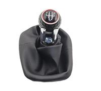 XEBRAD 5 Pomello cambio a 6 velocità Leva cambio Gaitor Boot Pelle PU, for Seat, Leon Toledo 1999-2001 Pomello cambio Copertura cuffia cambio(BLACK R12345 speed type 3)