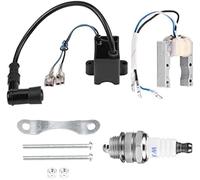 XEBRAD Accensione compatibile, for bobina di accensione motorizzata 49cc 66cc 80cc bobina di accensione candela magneto motore bicicletta Kit bobina di accensione e candela per auto