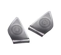 XEBRAD Adesivo copertura altoparlante for auto Argento opaco Altoparlante Tweeter Coperchio Trim Pasta Style Refit, for Mercedes-Benz, serie GLA CLA Rivestimento per altoparlanti auto