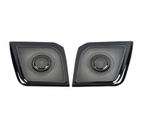 XEBRAD Argento Nero Car Interior Styling Porta Clacson Adesivo Copertura di Protezione Dell'altoparlante Modanatura Trim, for Toyota, HIACE 2019 2020 2021 Rivestimento per altoparlanti auto(Schwarz)