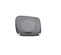 XEBRAD Auto Car Altoparlante Copertura In Acciaio Porta Altoparlante Suono Pad Trim Adesivo Accessori Interni, for Toyota, Vellfire AH30 2016-2020 Rivestimento per altoparlanti auto(Black With Logo B)