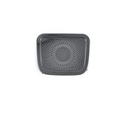 XEBRAD Auto Car Copertura Dell'altoparlante In Acciaio Porta Altoparlante Suono Pad Trim Adesivo Accessori Interni, for Lincoln, Aviator U611 2020-2021 Rivestimento per altoparlanti auto(Black C)