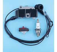 XEBRAD Bobina di accensione Candela Spegnimento Interruttore On Off Stop, for Husqvarna, 385 390 XP 365 371 372 372XP Motoseghe Sostituire 503962406 Kit interruttore per motosega
