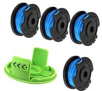 XEBRAD Bobina for decespugliatore, for Greenworks, 1,65 mm di diametro, 4,9 m di lunghezza Bobina for decespugliatore, for Greenworks, 24 V G24LT, G24LTK2, G24LT30M, G24LT30MK2 (4 bobine + 1 copertura
