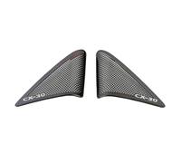XEBRAD Car Audio Altoparlante Copertura Trim Porta Altoparlante Copertura Trim Accessori Auto interni, for Mazda, CX-30 CX 30 CX30 2020 Rivestimento per altoparlanti auto(Black-02)
