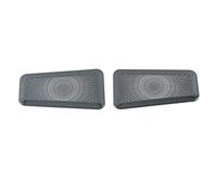 XEBRAD Car Door Audio Copertura dell'altoparlante Altoparlante Trim Telaio Adesivo Accessori interni in acciaio, for Range Rover, Sport L494 2013-2021 Rivestimento per altoparlanti auto(Front Black)