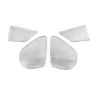 XEBRAD Car Styling Audio Altoparlante Auto Altoparlante Decorazione Coperture Adesivi, for Lexus, ES200 2018 2019 2020 Accessori Interni Rivestimento per altoparlanti auto(WHITE)