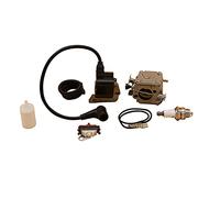 XEBRAD Carburatore Bobina di Accensione Interruttore Candela Filtro Carburante Pezzi di Ricambio Motore Motosega, for Husqvarna, 266 268 272 XP 272XP Kit carburatore a 2 Tempi
