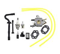XEBRAD Carburatore Motosega Carb Sostituisci, for Zama, con Filtro Linea Carburante, for STIHL, MS192 MS192T MS192TC C1Q-S258 C1Q-S258 1137-120-0650 Kit carburatore a 2 Tempi