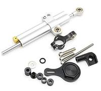 XEBRAD CNC in alluminio regolabile, YZF R6 2006-2017/ R1 2009-2012, kit di montaggio staffa ammortizzatore sterzo for motocicli Unità di controllo della guida della motocicletta(BLACK 8)