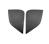 XEBRAD Colonna anteriore Tetto Corno Cappuccio Modello 3 Copertura altoparlante Paillettes decorative, for Tesla, Modello 3 2019 2020 Accessori Rivestimento per altoparlanti auto(Front door Black)