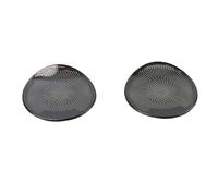 XEBRAD Colonna anteriore Tetto Corno Cappuccio Modello 3 Copertura altoparlante Paillettes decorative, for Tesla, Modello 3 2019 2020 Accessori Rivestimento per altoparlanti auto(Front roof Black)