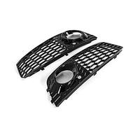 XEBRAD Copertura telaio fendinebbia, for, A4 B8 2008-2012 Paraurti anteriore Griglia lampada a nido d'ape Maglia cromata 8KD807682 8KD807681 Griglia fendinebbia per auto(Black All black)