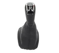 XEBRAD Copri bagagliaio con ghetta for pomello del cambio for auto a 5 velocità, for Skoda, Fabia MK1 2000-2008 Collare for custodia Leva del cambio Copertura cuffia cambio(BLACK Black)