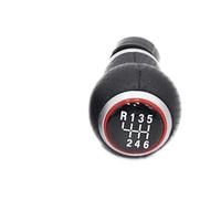XEBRAD Copri bagagliaio con leva del pomello del cambio for auto, 5 6 velocità, argento rosso, for VW, for Golf, 5 MK5 R32 GTD GTI 2004-2009 Copertura cuffia cambio(BLACK R123456 gear knbo)