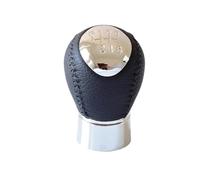 XEBRAD Copri leva pomello cambio 5/6 velocità, for Mazda6 2002-2007 Ghetta avvio in pelle Car Styling Pallamano Manuale Copertura cuffia cambio(BLACK 6 Speed)
