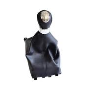 XEBRAD Copri leva pomello cambio 5/6 velocità, for Mazda6 2002-2007 Ghetta avvio in pelle Car Styling Pallamano Manuale Copertura cuffia cambio(BLACK 5 Speed-Boot)