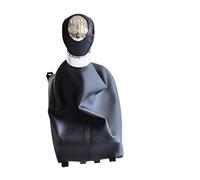 XEBRAD Copri leva pomello cambio 5/6 velocità, for Mazda6 2002-2007 Ghetta avvio in pelle Car Styling Pallamano Manuale Copertura cuffia cambio(BLACK 6 Speed-Boot)