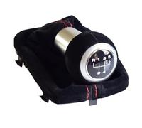 XEBRAD Copri pomello cambio 5/6 velocità, for A3 S3 2001 2002 2003 Car Styling Ghetta for bagagliaio Nero Rosso Pelle scamosciata Completa Copertura cuffia cambio(BLACK 5 Speed-Black)