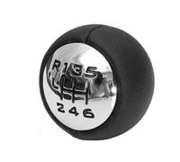 XEBRAD Copri pomello cambio auto 5/6 velocità, for 307 308 3008 407 5008 807, for Partner, B9 TEPEE, for Citroen, C3 C4 C8 Copertura cuffia cambio(BLACK 6 Speed)