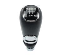 XEBRAD Copri pomello cambio auto, for Skoda, Octavia, A5 A6 2004-2012 Manuale 5 6 velocità Leva levetta Maniglia Ghetta Custodia in pelle Copertura cuffia cambio(BLACK 6 Speed)