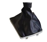 XEBRAD Custodia for copertura bagagliaio con cuffia pomello cambio, for Vauxhall, for Opel, ASTRA H Car Styling Collare freno a mano for parcheggio Copertura cuffia cambio(BLACK Gear Shift Boot)