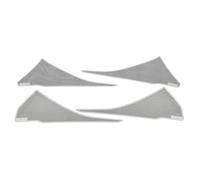 XEBRAD For Hyundai, Santa Fe 2019 2020 Portiera Auto Altoparlante Suono Cromato Copertura Dell'altoparlante Cornice Cornice Adesivo Accessori Interni Rivestimento per altoparlanti auto(WHITE)