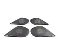 XEBRAD For Mazda, 6 M6 2019 2020 Interni Porta in Acciaio Inox Altoparlante Suono Musica Audio Anello di Copertura Adesivo Trim Car Styling Accessori Rivestimento per altoparlanti auto(Schwarz)