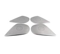 XEBRAD For Mazda, 6 M6 2019 2020 Interni Porta in Acciaio Inox Altoparlante Suono Musica Audio Anello di Copertura Adesivo Trim Car Styling Accessori Rivestimento per altoparlanti auto(WHITE)