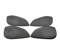 XEBRAD For Mitsubishi, Eclipse Cross 2018-2022 In Acciaio Auto Pannello Porta Altoparlante Pad Suono Altoparlante Copertura Trim Cornice Adesivo Accessorio Rivestimento per altoparlanti auto(Schwarz)