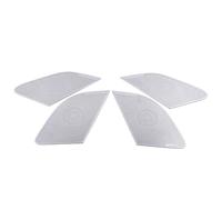 XEBRAD For Mitsubishi, Pajero V87 V97 V93 2016-2020 Auto Porta Cancello Altoparlante Suono Chrome Pad Altoparlante Copertura Trim Accessori Interni Rivestimento per altoparlanti auto(WHITE)