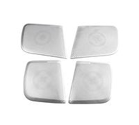 XEBRAD For NISSAN, Sylphy Sentra 2020 Auto Porta Cancello Altoparlante Suono Chrome Pad Altoparlante Copertura Trim Cornice Adesivo Accessori Interni Rivestimento per altoparlanti auto(Sliver-01)