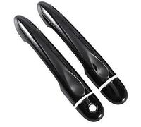 XEBRAD, for Renault, Clio IV Clio 4 Lutecia 2012-2019 Copri maniglia for portiera for auto in fibra di carbonio lucida 2013 2014 2015 Copertura per maniglia della portiera dell'auto(Black 1key 0 Butt