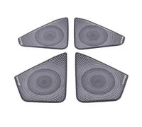 XEBRAD For Skoda, for Karoq, 2018 2019 2020 Auto-styling in acciaio inox Car Door Audio Altoparlante Copertura Decorativa Trim adesivo 3D Rivestimento per altoparlanti auto(Schwarz)
