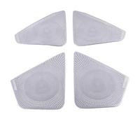 XEBRAD For Skoda, for Karoq, 2018 2019 2020 Auto-styling in acciaio inox Car Door Audio Altoparlante Copertura Decorativa Trim adesivo 3D Rivestimento per altoparlanti auto(Sliver)