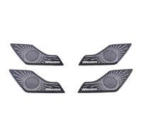 XEBRAD For Skoda, for Karoq, 2018 2019 2020 Auto-styling in acciaio inox Car Door Audio Altoparlante Copertura Decorativa Trim adesivo 3D Rivestimento per altoparlanti auto(Black-01)