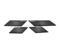 XEBRAD For VW, for ARTEON, 2017 2018 2019 2020 Auto Porta Altoparlante Suono Cromato Altoparlante Copertura Trim Cornice Adesivo Interno Rivestimento per altoparlanti auto(Schwarz)