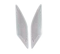 XEBRAD For VW, Golf, Mk7 7.5 2013-2020 In Acciaio Inox Pannello Porta Altoparlante Pad Altoparlante Copertura Trim Cornice Adesivo Accessori Rivestimento per altoparlanti auto(Sliver)