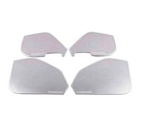 XEBRAD For VW, Golf, Mk7 7.5 2013-2020 In Acciaio Inox Pannello Porta Altoparlante Pad Altoparlante Copertura Trim Cornice Adesivo Accessori Rivestimento per altoparlanti auto(Sliver-02)