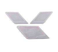 XEBRAD For VW, Golf, Mk7 7.5 2013-2020 In Acciaio Inox Pannello Porta Altoparlante Pad Altoparlante Copertura Trim Cornice Adesivo Accessori Rivestimento per altoparlanti auto(Sliver-01)