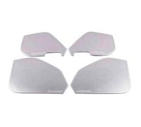 XEBRAD For VW, Golf, Mk7 7.5 2013-2020 In Acciaio Inox Pannello Porta Altoparlante Pad Altoparlante Copertura Trim Cornice Adesivo Accessori Rivestimento per altoparlanti auto(Sliver-02)