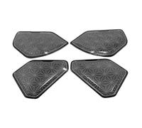 XEBRAD Interni Stereo Audio Altoparlante Car Side Door Altoparlante Stereo Lunetta Anello Contorno Copertura Trim, for Toyota, for RAV4, RAV-4 2019 2020 Rivestimento per altoparlanti auto(Schwarz)
