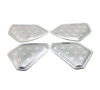 XEBRAD Interni Stereo Audio Altoparlante Car Side Door Altoparlante Stereo Lunetta Anello Contorno Copertura Trim, for Toyota, for RAV4, RAV-4 2019 2020 Rivestimento per altoparlanti auto(WHITE)