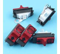 XEBRAD Kit 5 interruttori ON OFF Kill Stop, for motosega Husqvarna 136 137 141 142 50 51 55 254 257 261 262 268 272 288, sostituzione 503717901 Kit interruttore per motosega